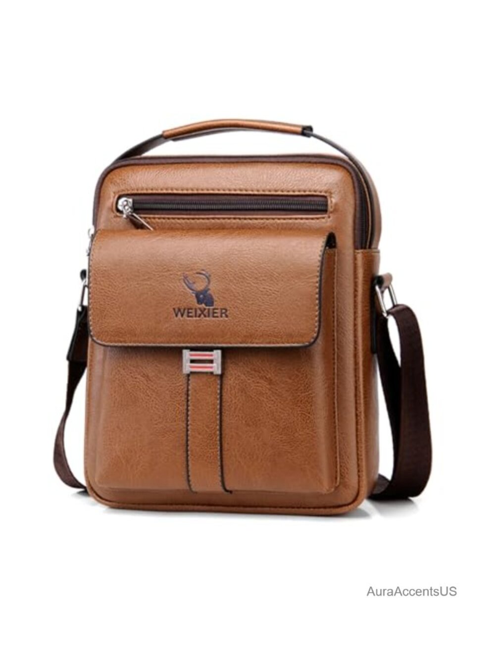 PU Leather Men's Messenger Bag Crossbody Shoulder Satchel Small Vintage